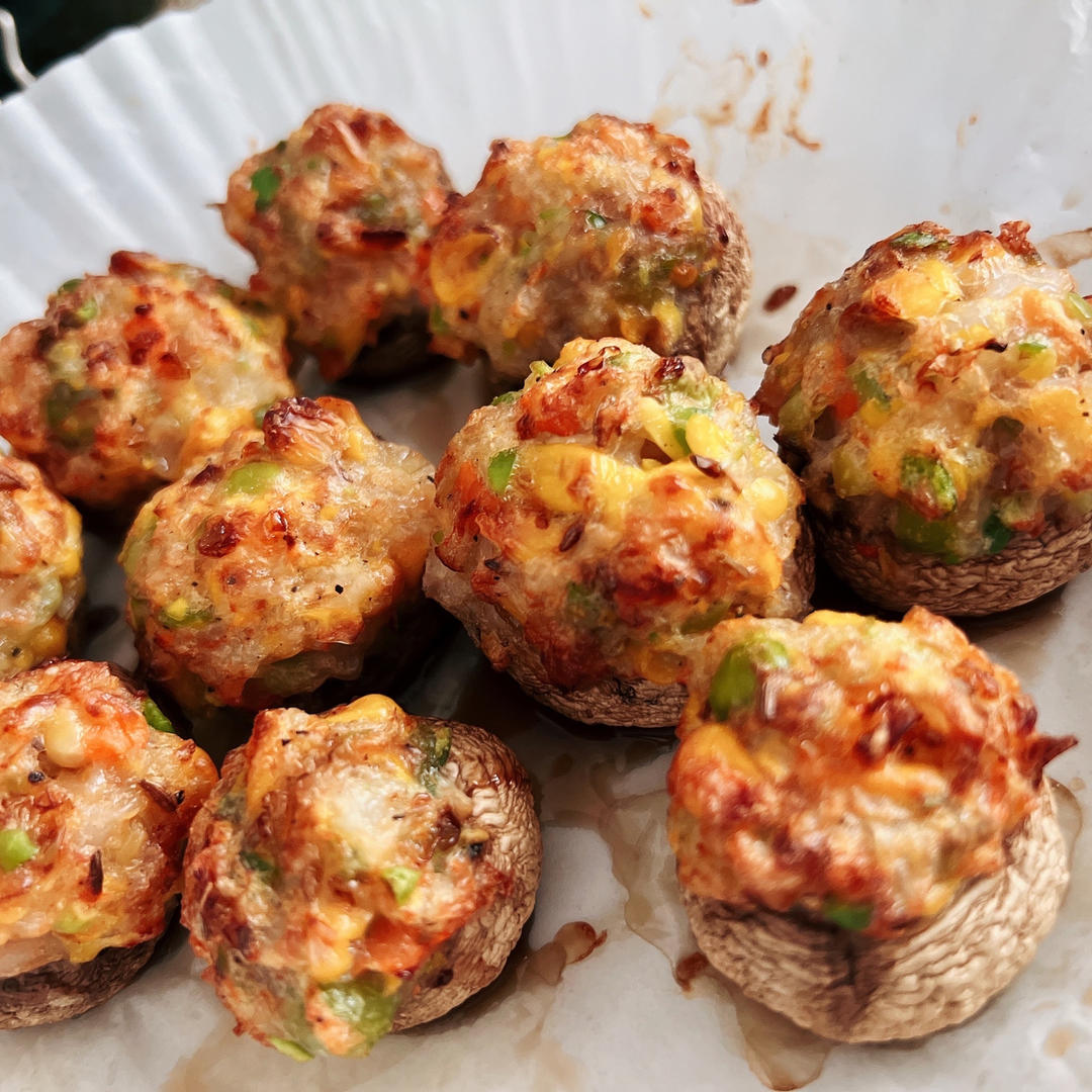 虾滑口蘑（空气炸锅版）