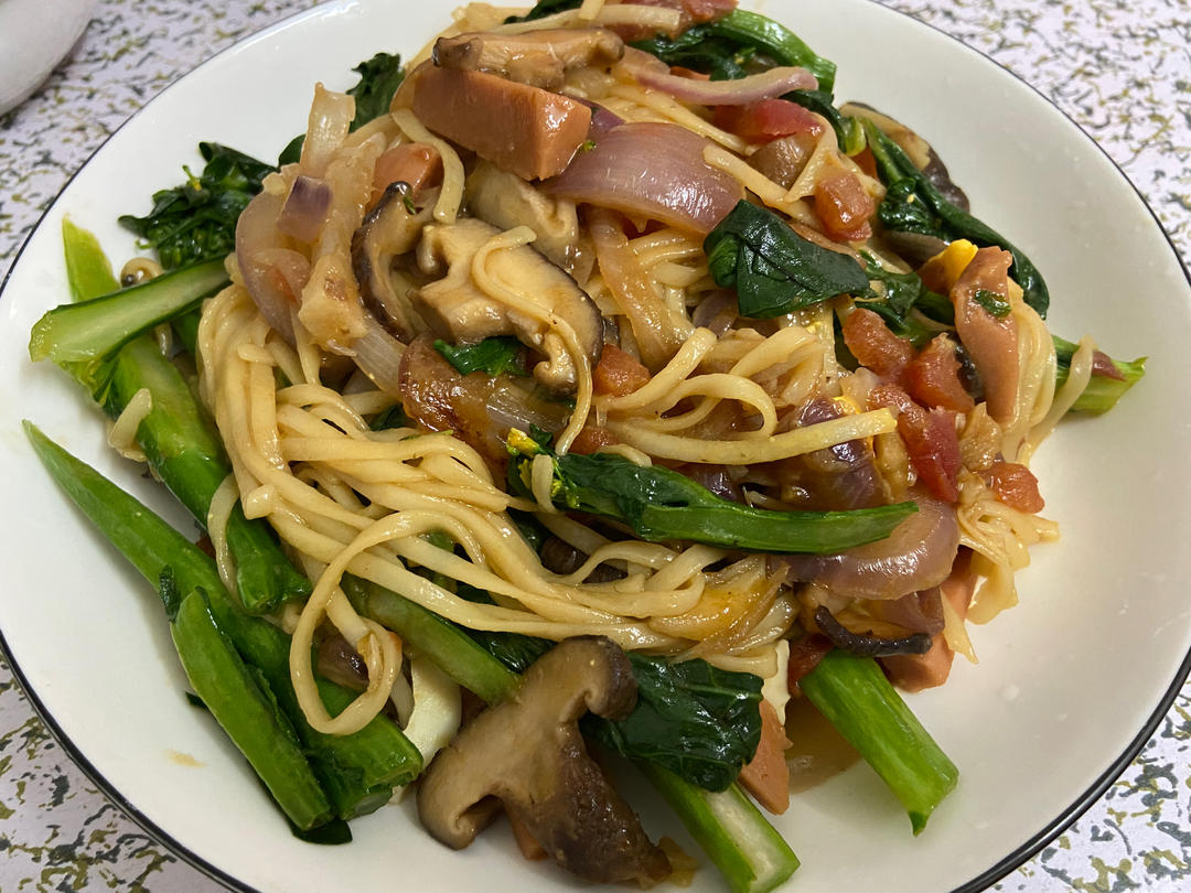 独家蔬菜炒面