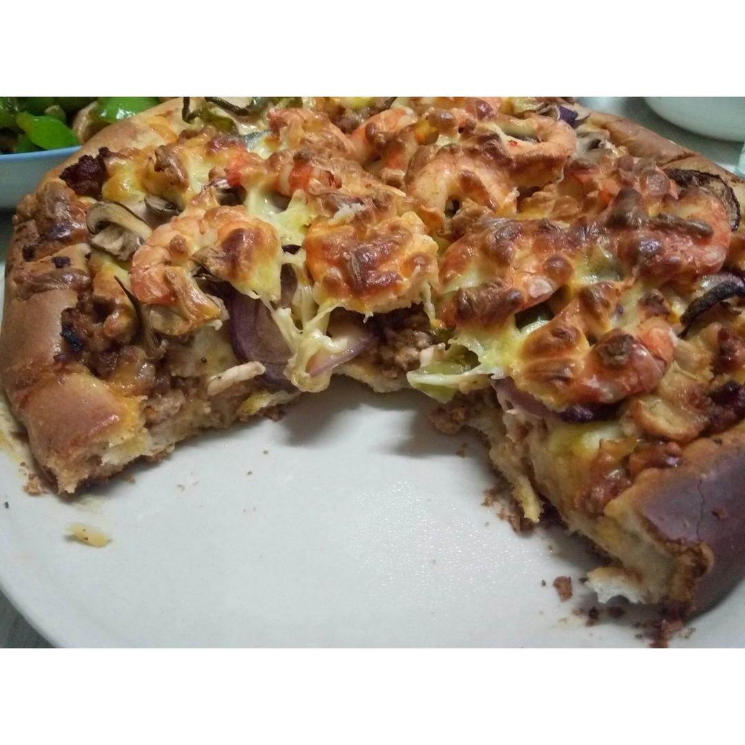 自制厚底披萨面饼