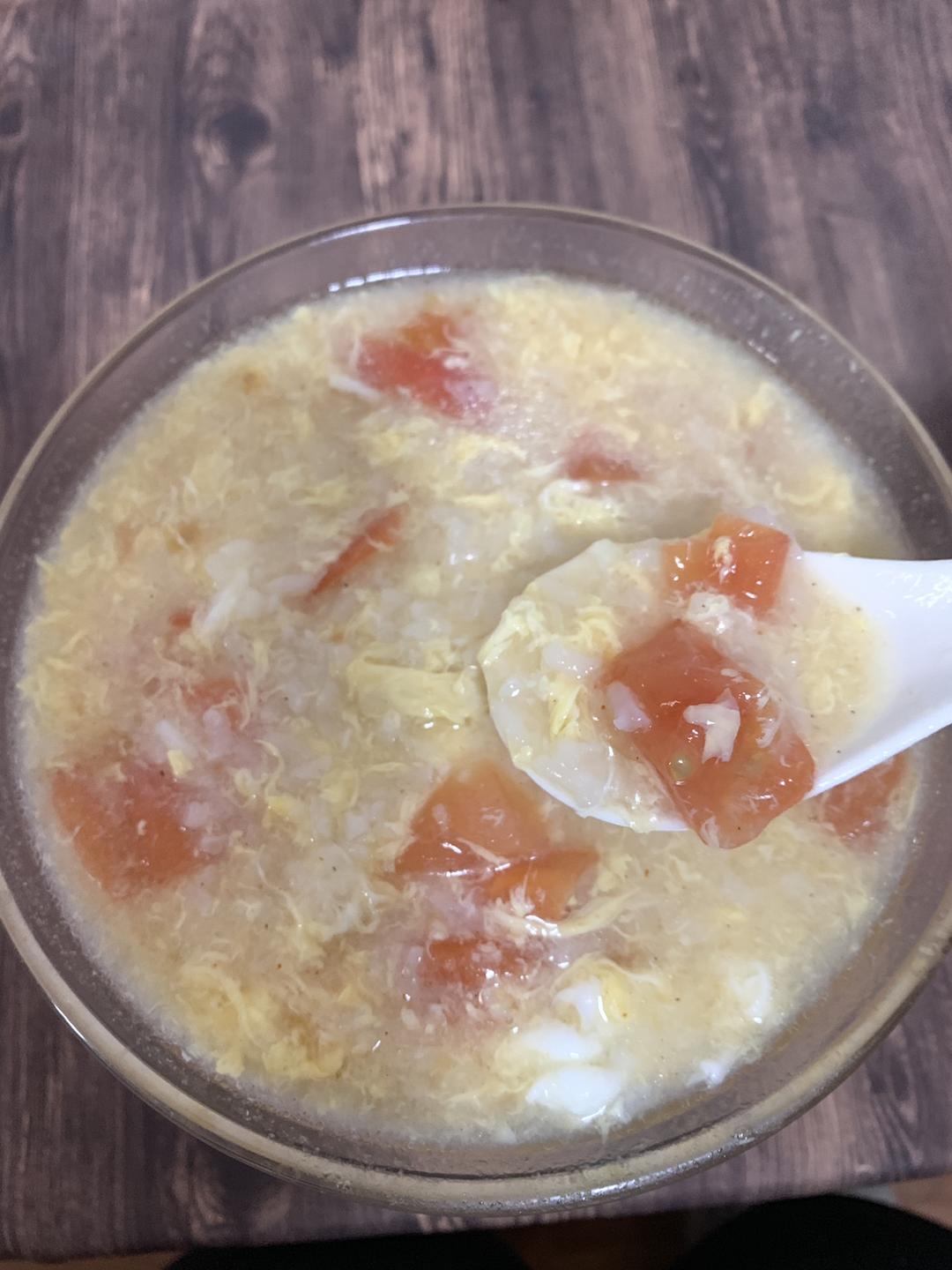 番茄鸡蛋泡饭的做法