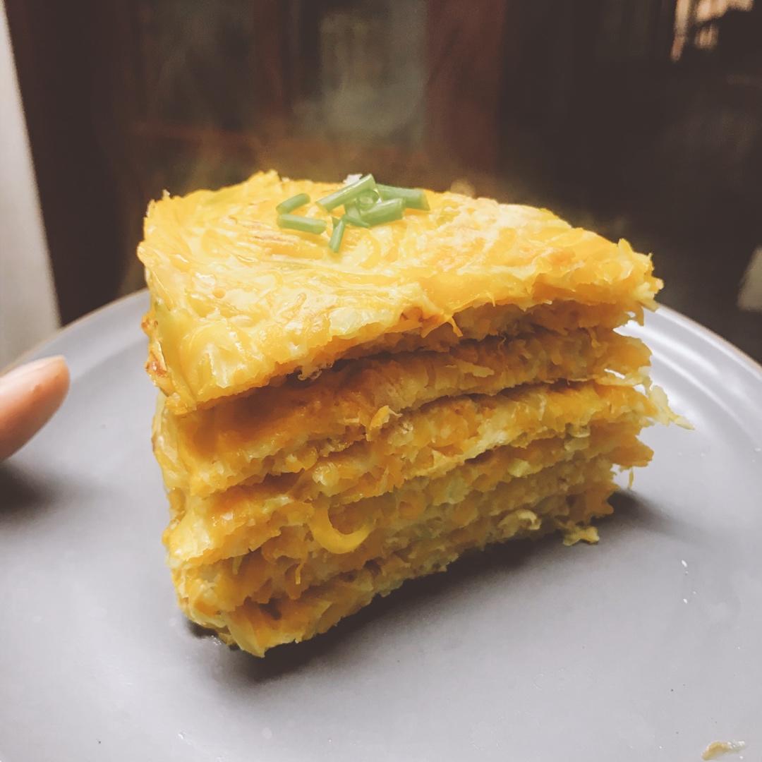 「低碳高纤维」南瓜丝饼