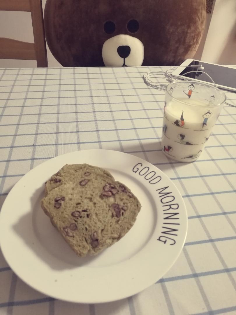 抹茶蜜豆土司