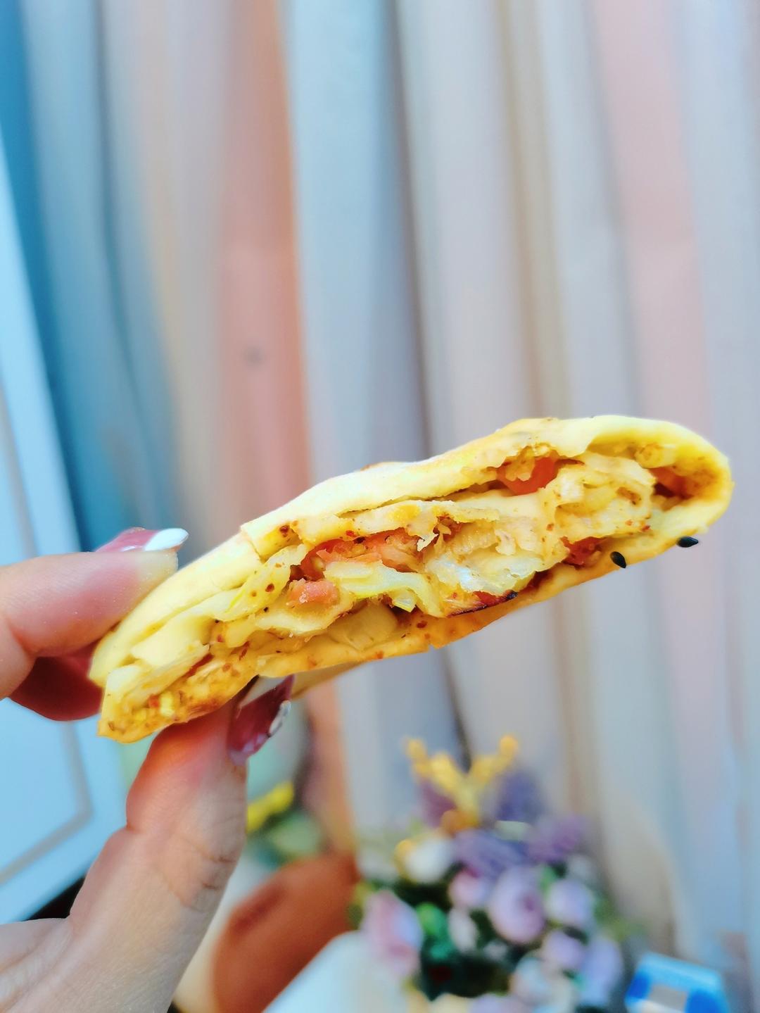 青椒火腿饼