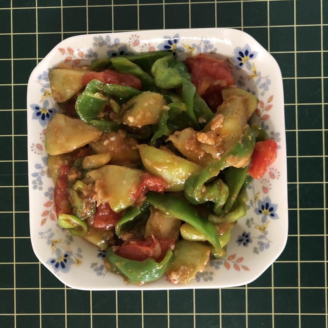 〈烧茄子〉，西红柿版。欣小厨 😉