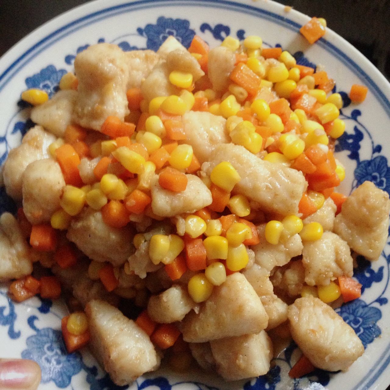 当龙利鱼（或巴沙鱼）遇到玉米【妞的食记】