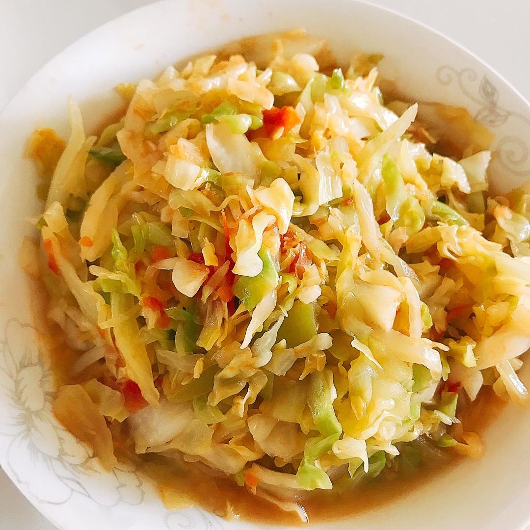 西红柿炒大头菜（甘蓝）