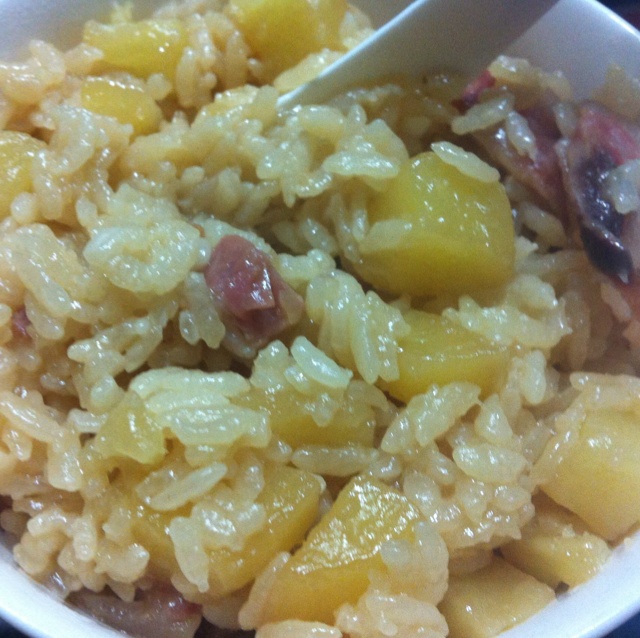 土豆腊味饭
