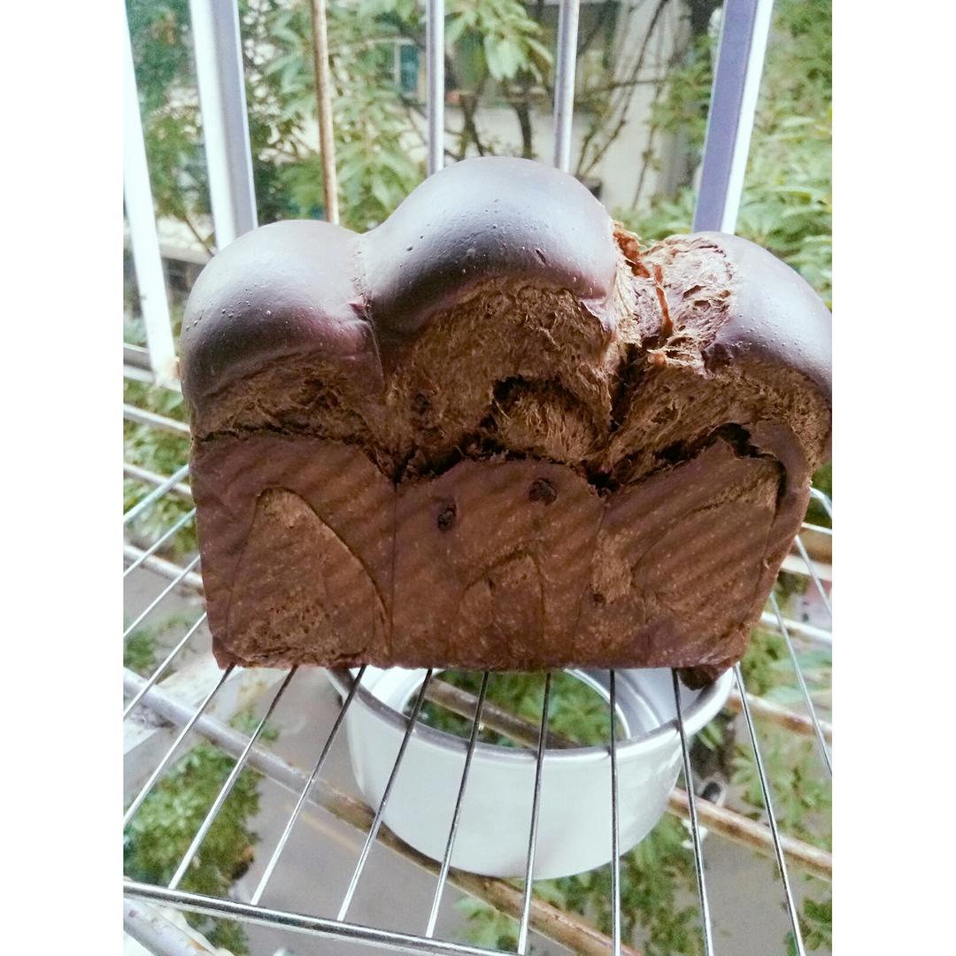 双倍浓郁的可可巧克力吐司