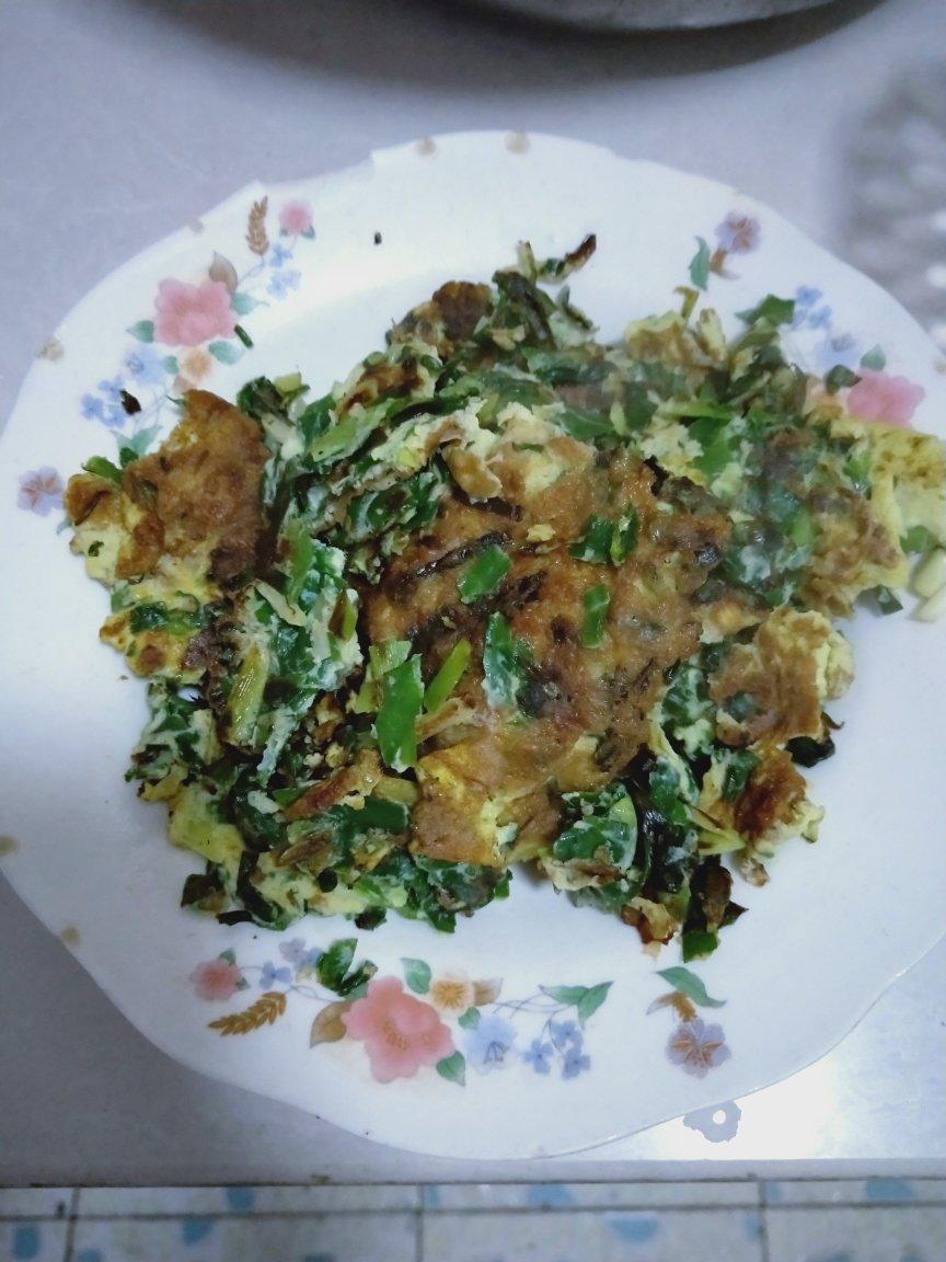 韭菜煎鸡蛋