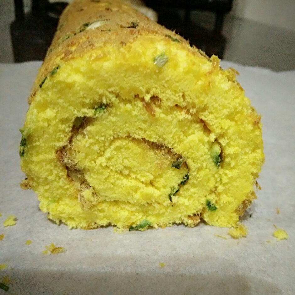 香葱肉松蛋糕卷