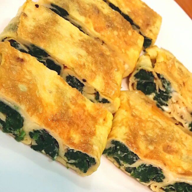 菠菜厚蛋烧