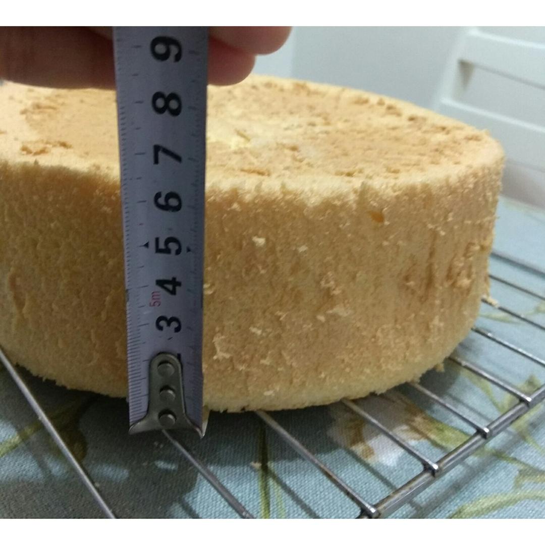 步骤最全面的戚风蛋糕（八寸）做法，成功率高！