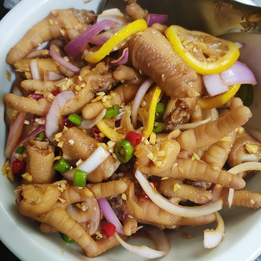 【柠檬酸辣鸡爪】自制超级无敌美味的网红鸡爪