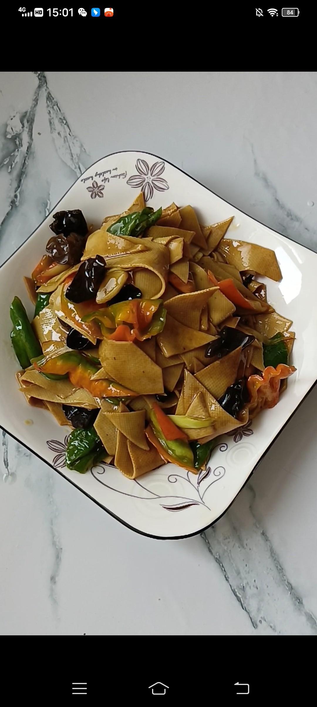 素炒豆腐皮
