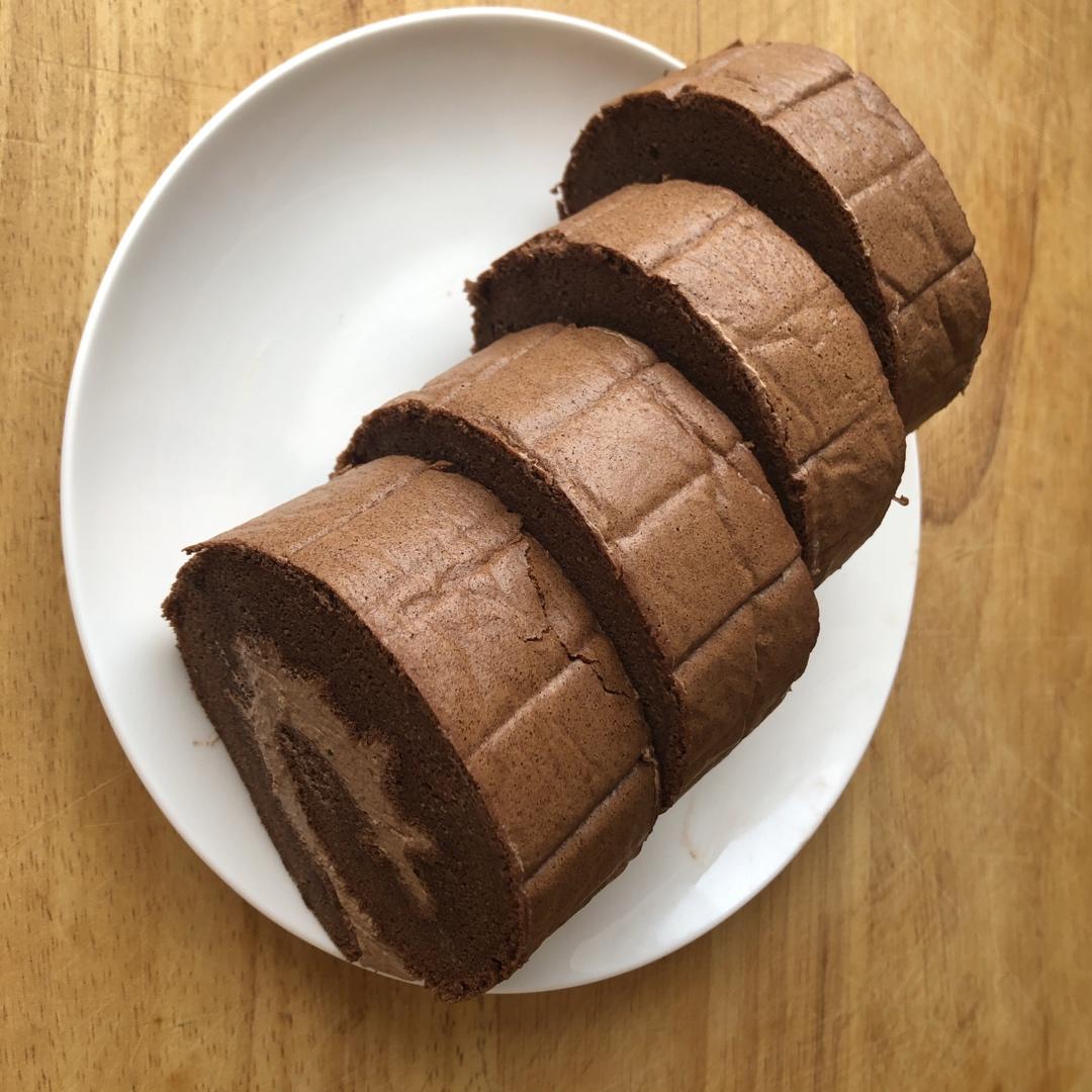 水爱鱼做的可可蛋糕卷