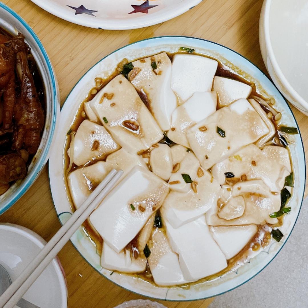低卡蒜蓉金针菇蒸豆腐❗️嫩滑鲜美❗️好吃不胖