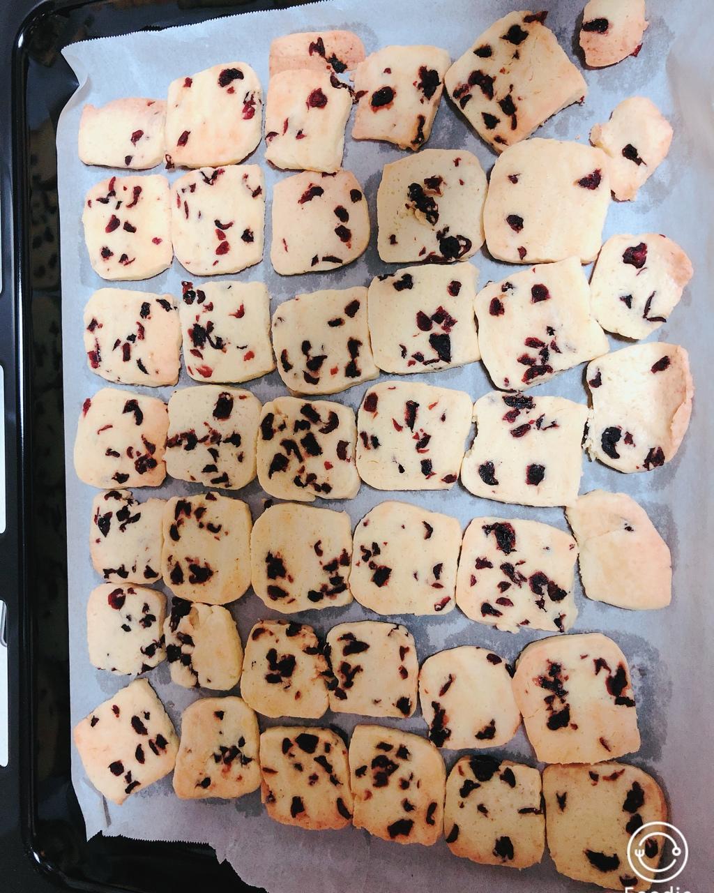 低糖少油版蔓越莓饼干