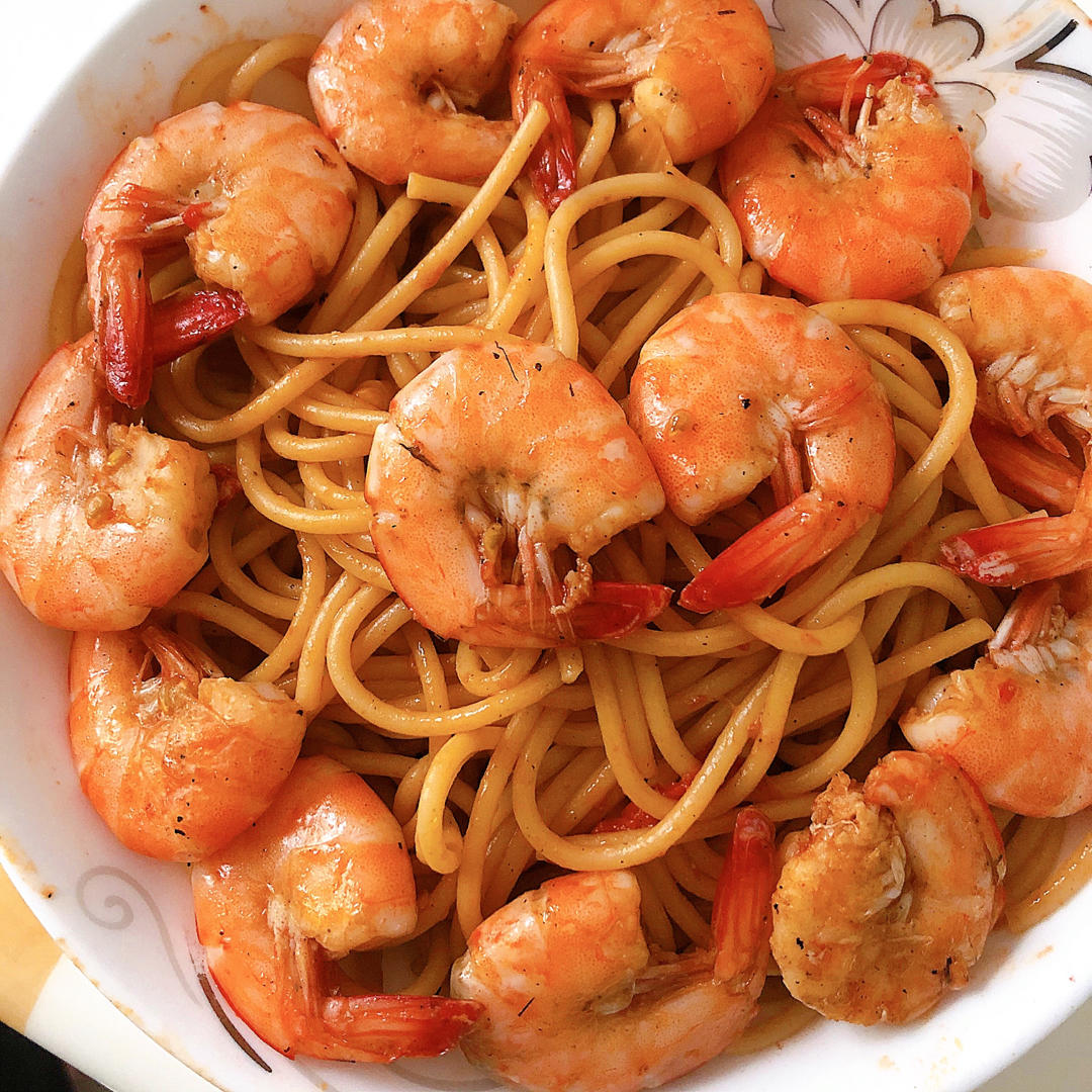 低卡好吃不胖的番茄虾仁意面‼️茄汁浓郁巨美味