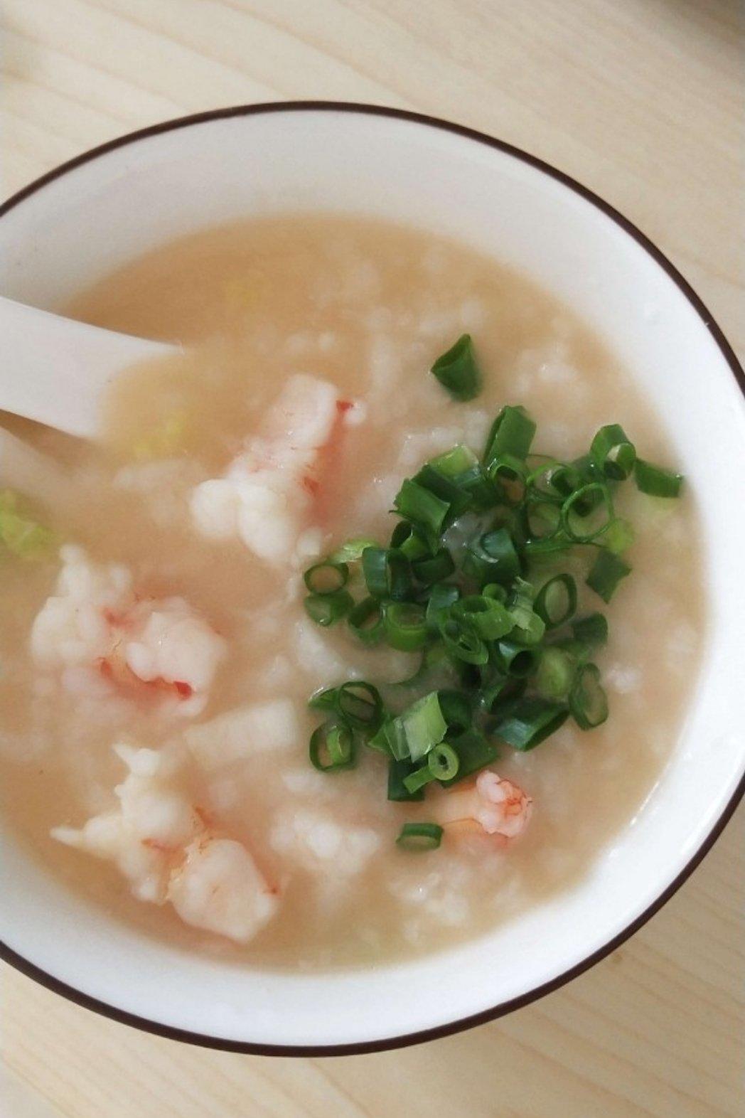 什锦蔬菜鲜虾粥