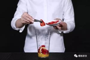 樱桃茶饮《鲜果派对》水果茶制作配方的做法 步骤6
