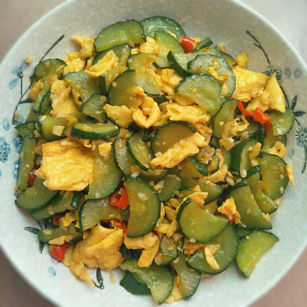 黄瓜炒鸡蛋