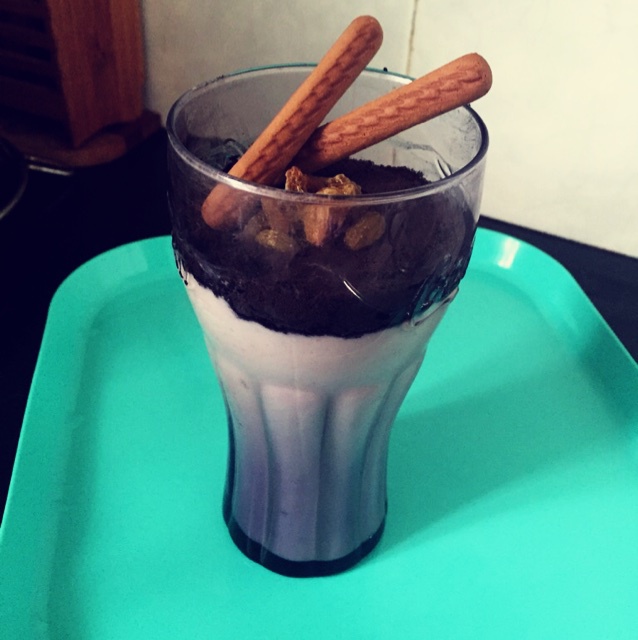 胡雁菁做的奥利奥香蕉奶昔