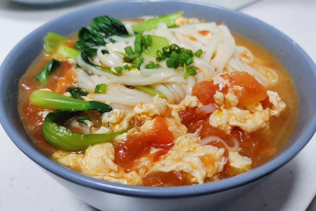 西红柿鸡蛋汤面（一人份）