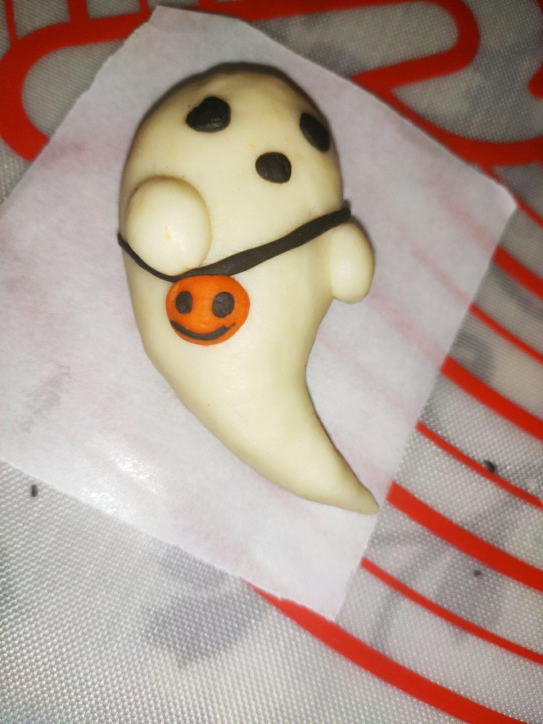 万圣节主题可爱幽灵馒头