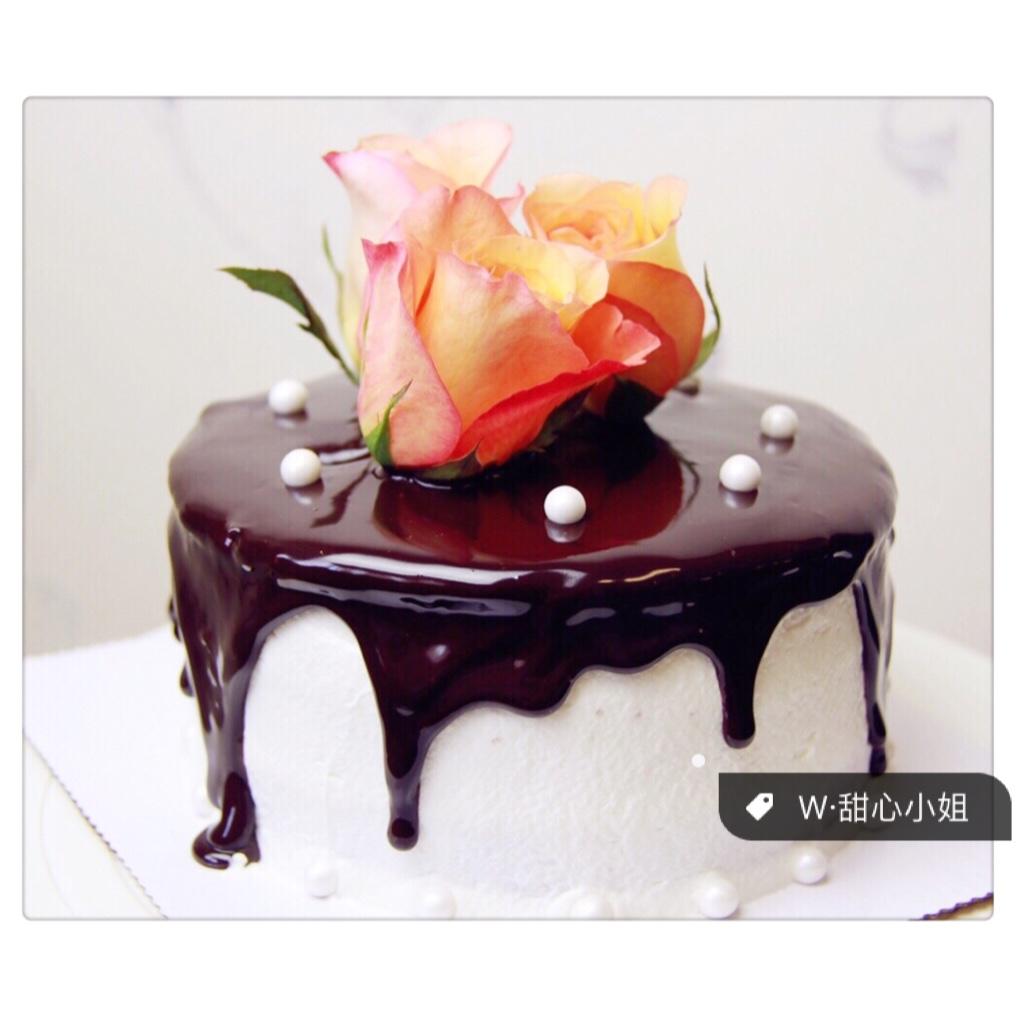 [香兰世家]由内而外的精致---巧克力淋面蛋糕 详细装饰过程
