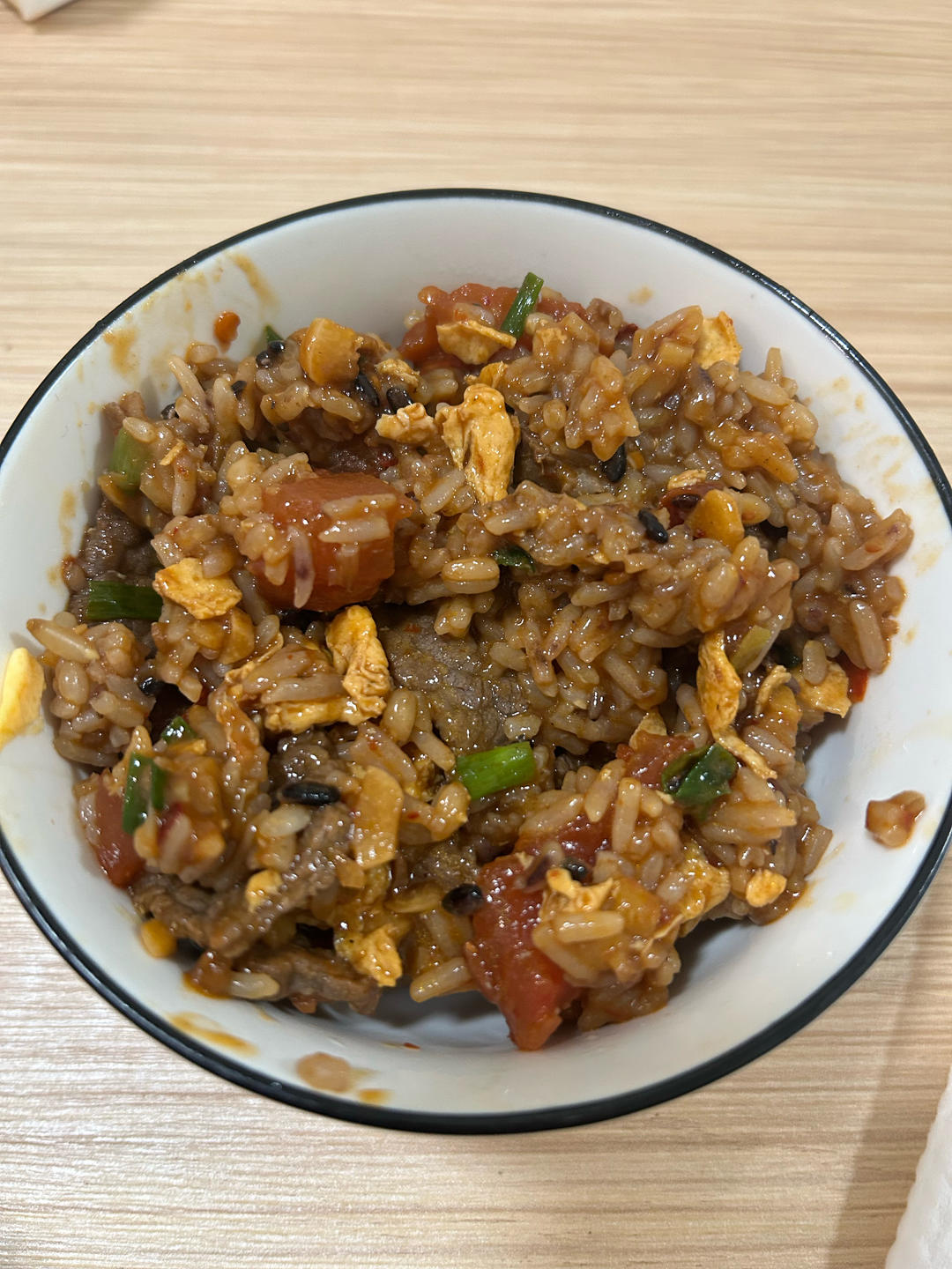 牛肉番茄炒鸡蛋