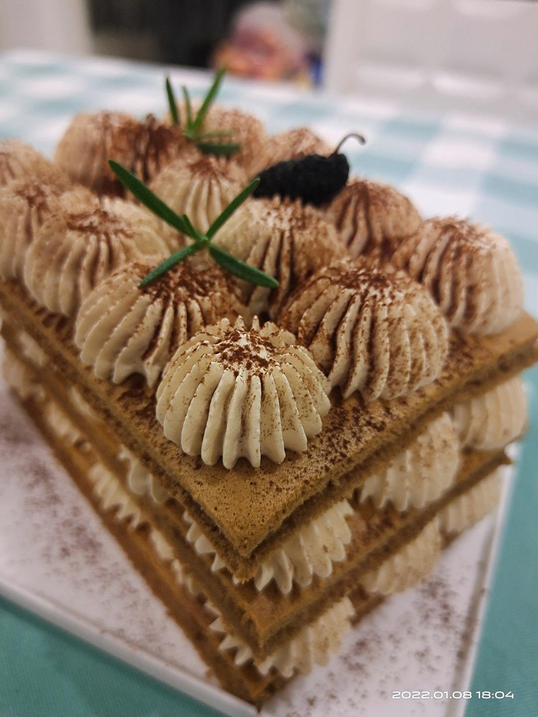 好吃到哭❗️甜品控一定要试试摩卡奶油蛋糕