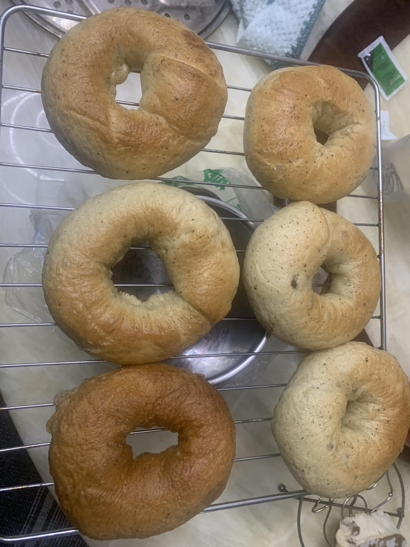 黑椒火腿芝士贝果（好吃😋简单易做/步骤详细）