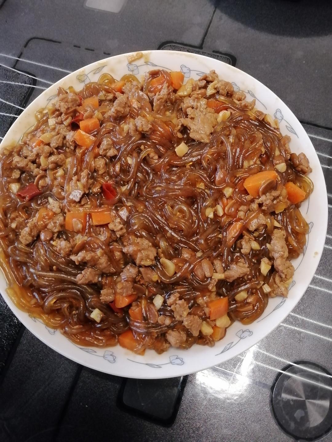 蚂蚁上树——肉沫粉条