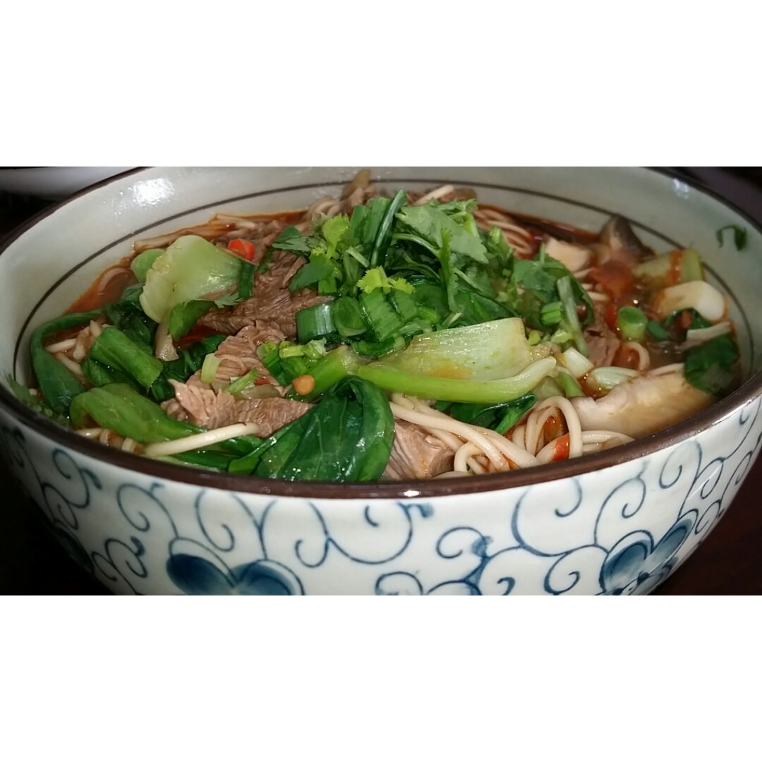 香辣榨菜肉丝面