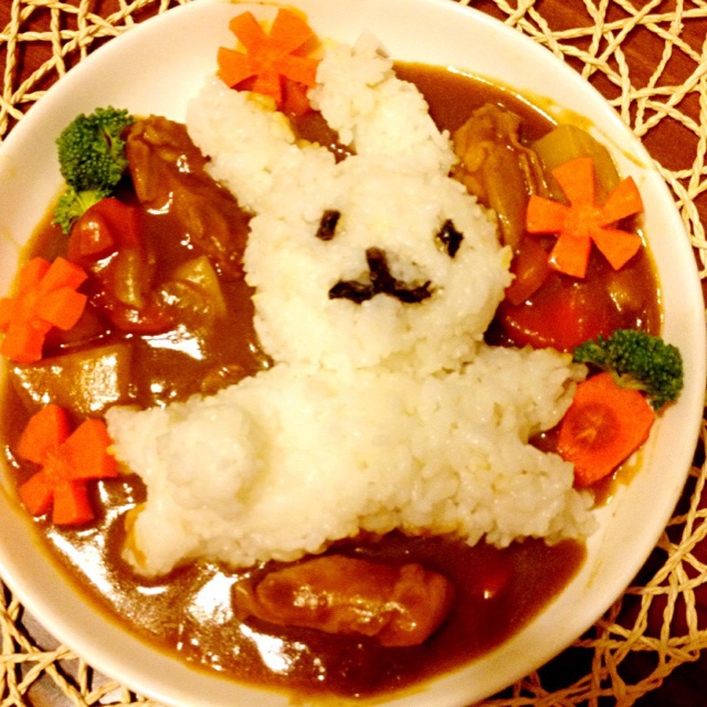 兔子/海豚咖喱鸡腿饭