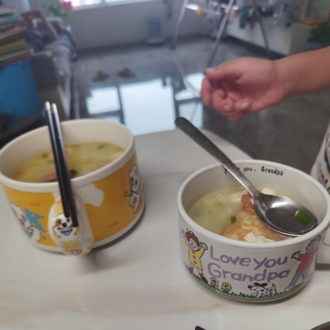 白菜豆腐三鲜汤
