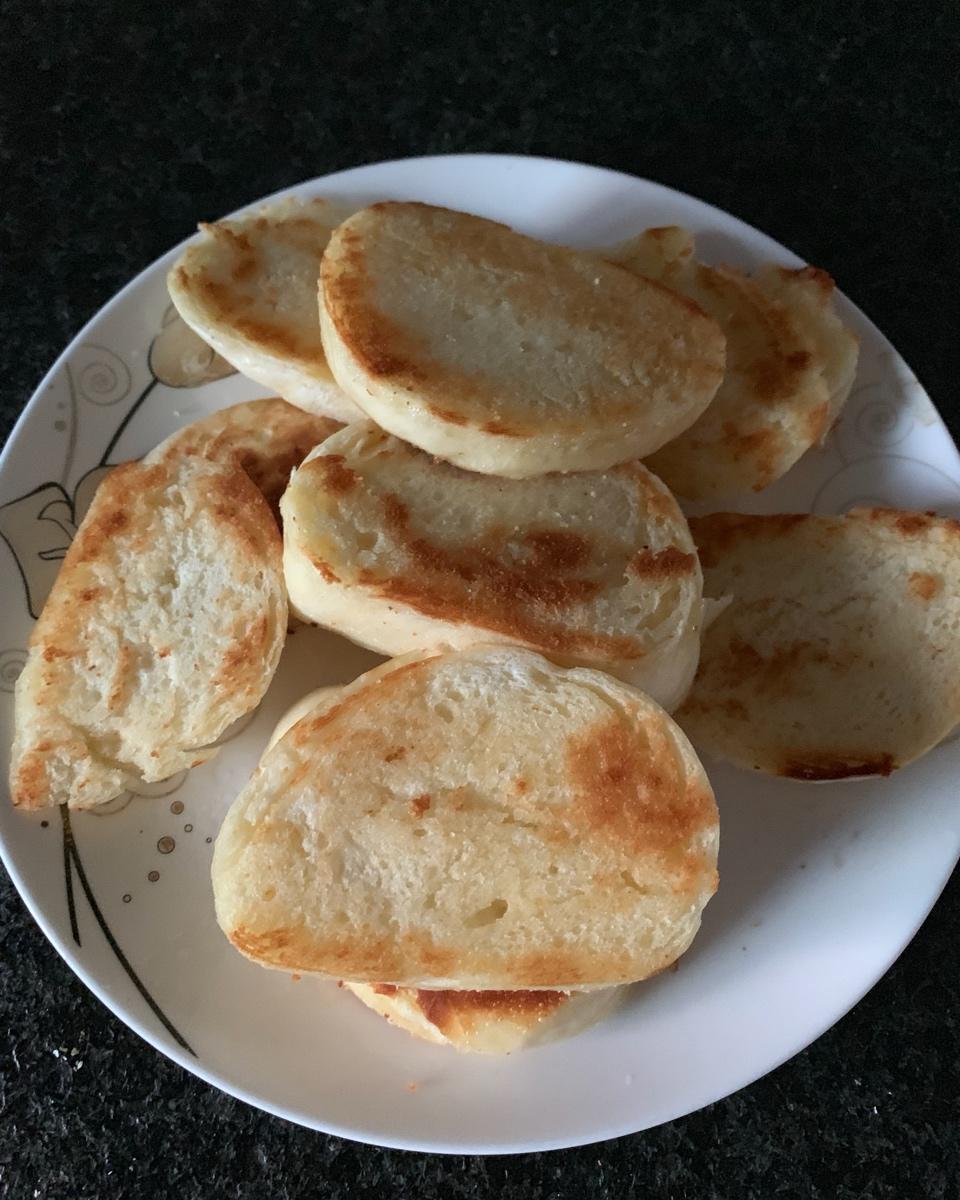 黄金蛋煎馒头片