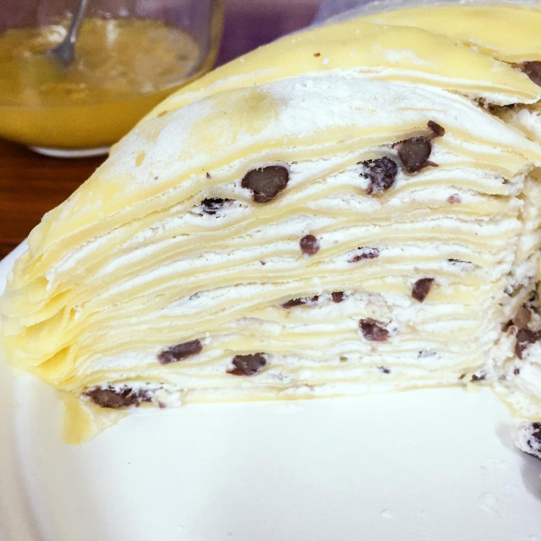 椰香蜜红豆千层蛋糕