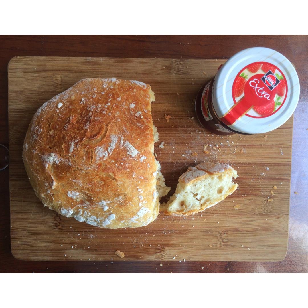 欧包/乡村面包-无油不用揉 No Knead Bread