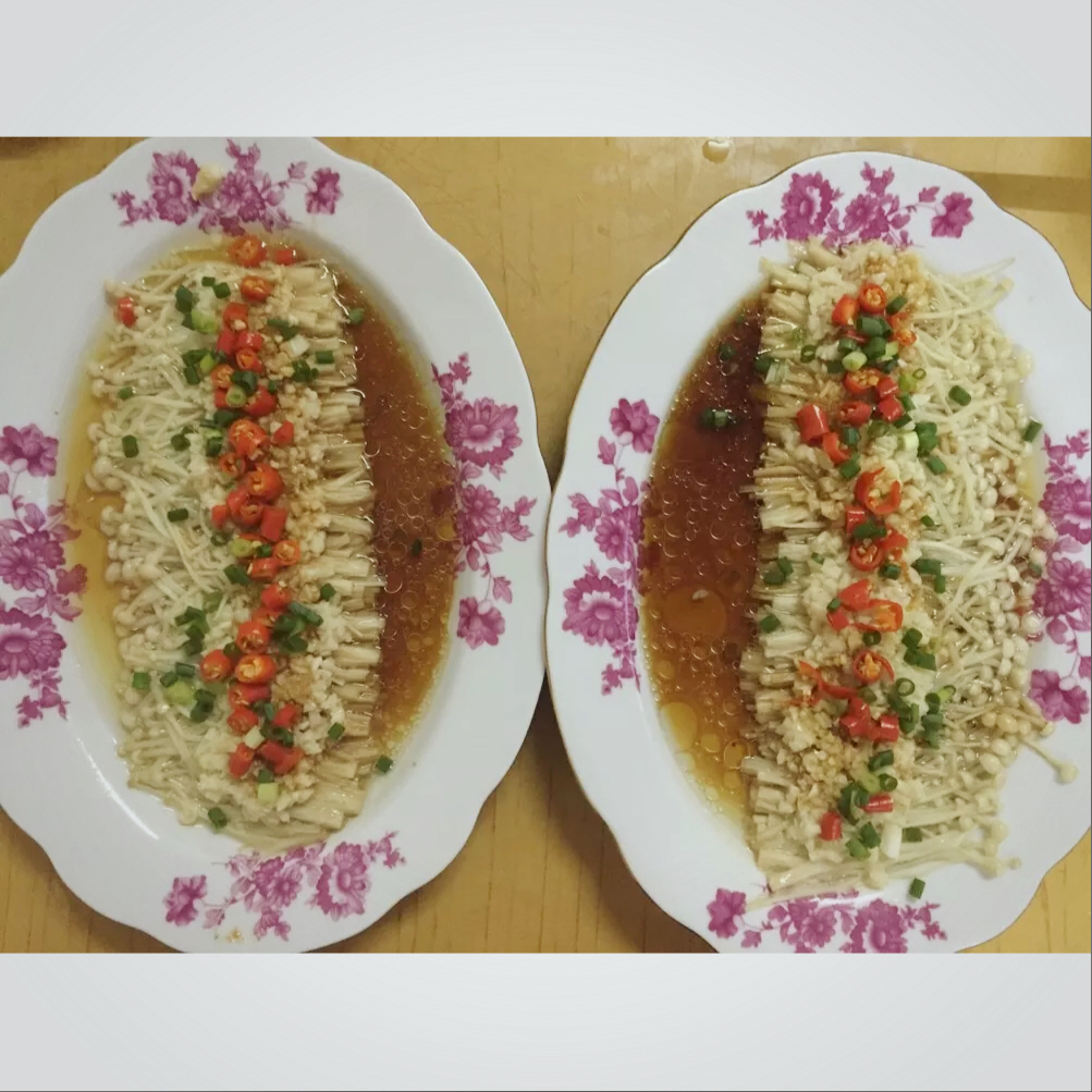 蒜蓉蒸金针菇