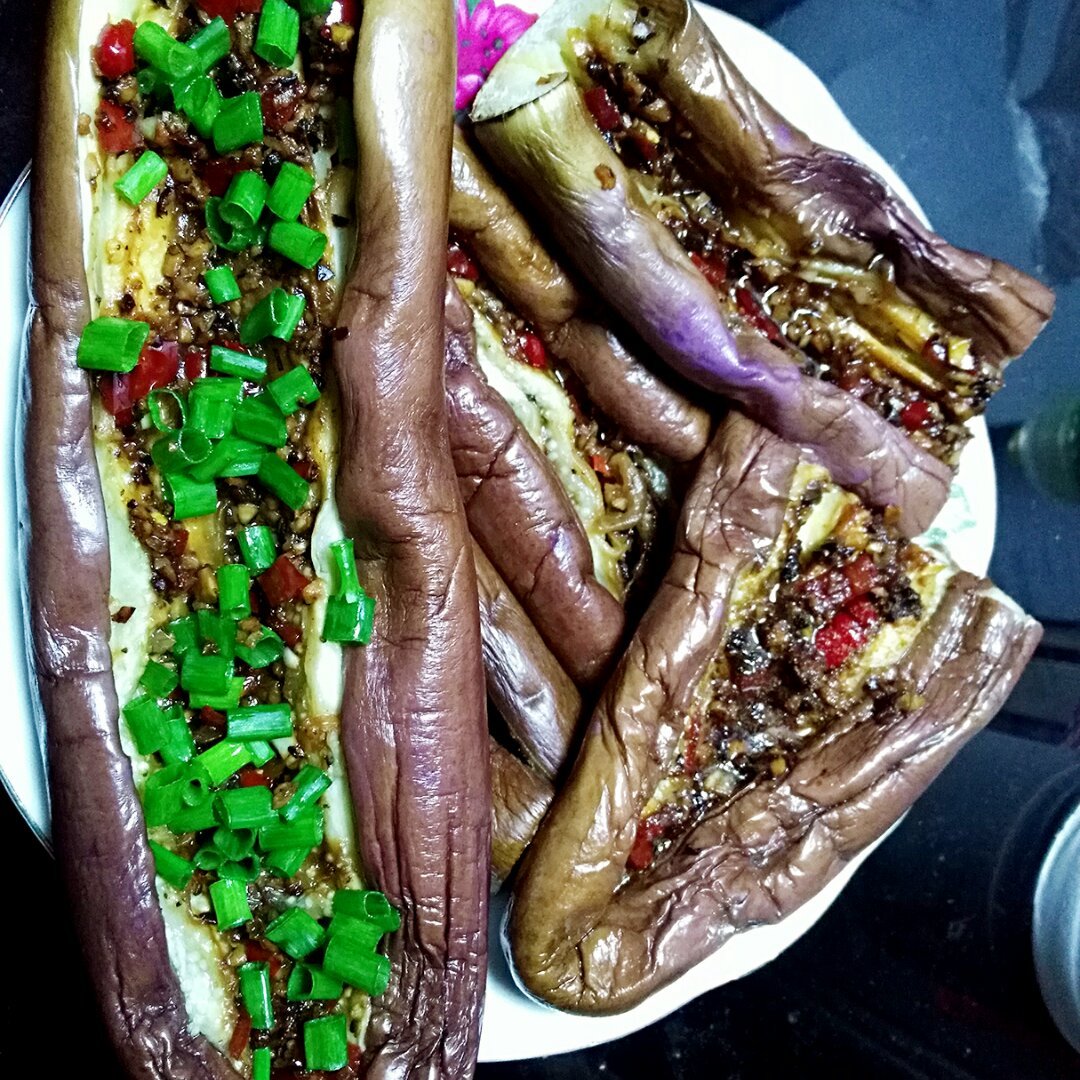微波炉烤茄子