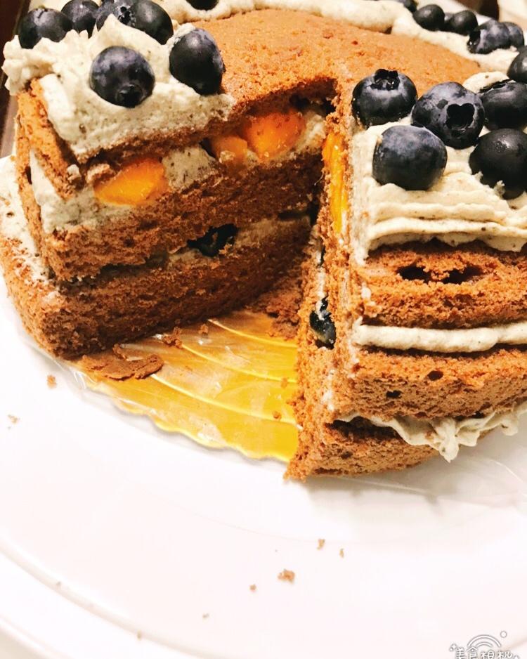 可可戚风蛋糕～8寸～百分百成功