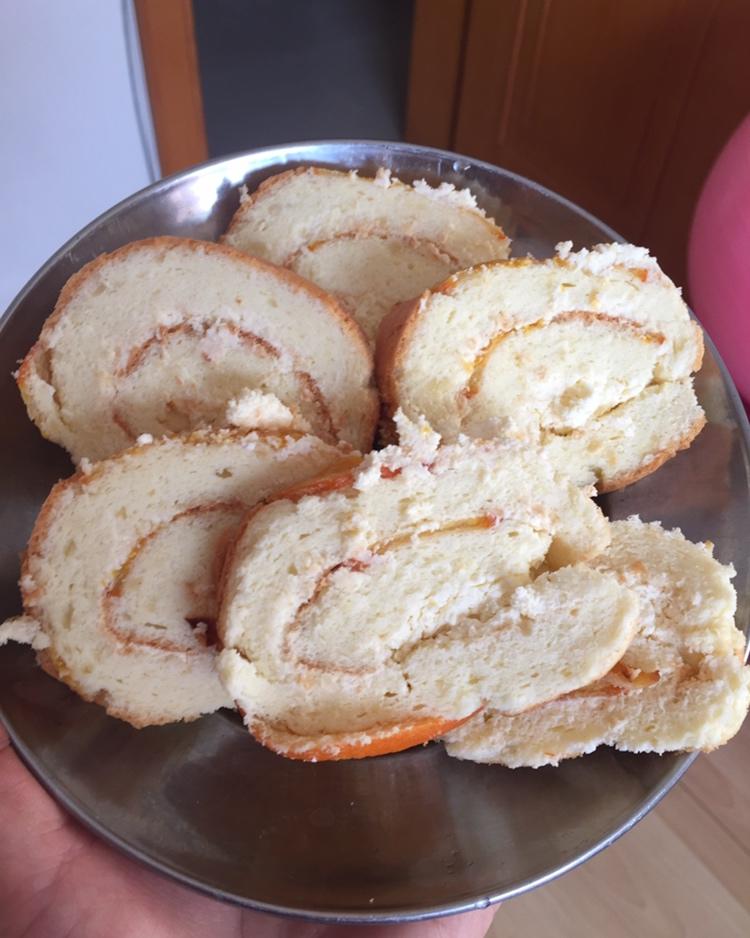 视觉系~~【橙子片蛋糕卷】