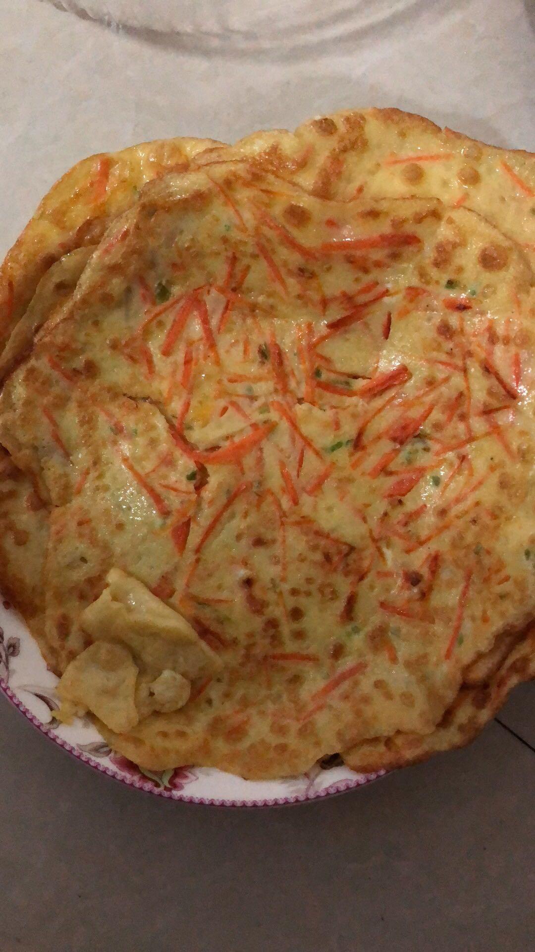 胡萝卜鸡蛋饼