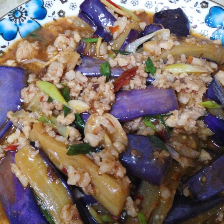 红烧肉沫茄子