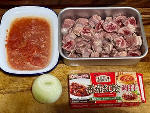 番茄红烩牛肉的做法 步骤1