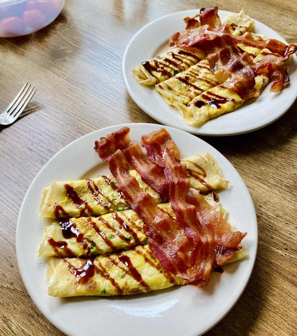 早餐香葱鸡蛋饼
