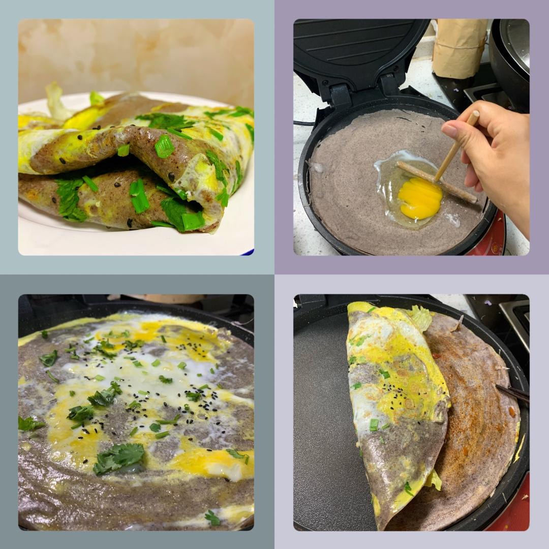 秒杀早餐摊不破皮大煎饼，步骤超详细
