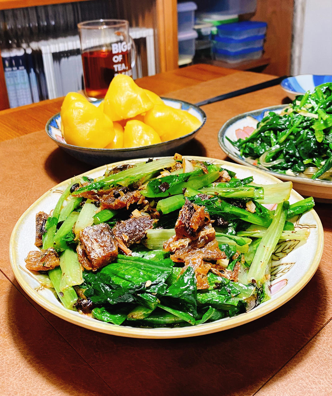 豆豉鲮鱼油麦菜