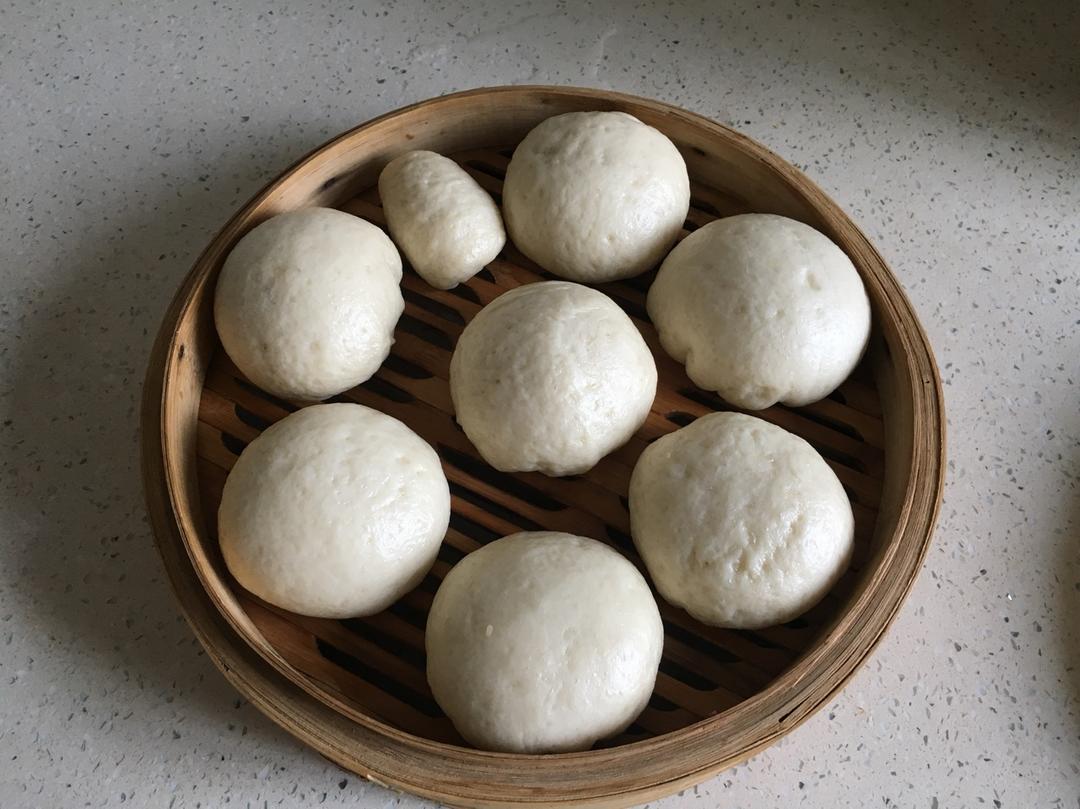 用面包机和面做包子